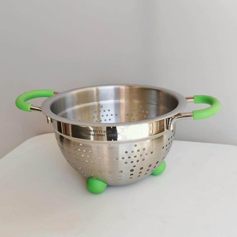 18/10不锈钢双耳滤水篮果蔬篮洗菜篓水果篮子304厨房沥水盆,农用物资,其他肥料,淘宝优惠券,粉丝福利购,淘宝优惠卷