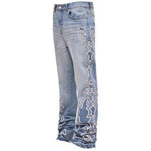 New Streetwear men's pants men's embroidered