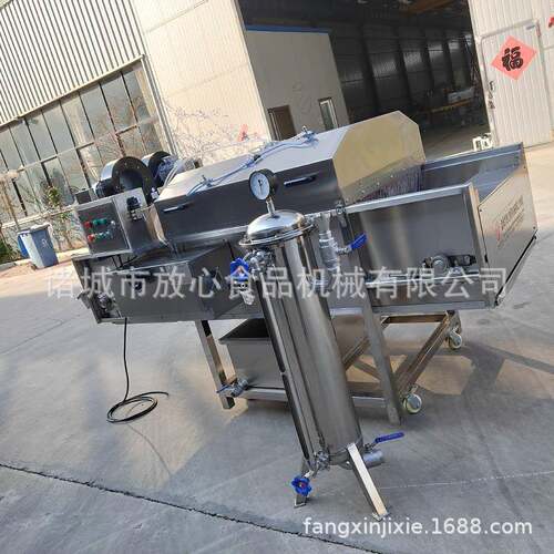全自动水果打蜡机打蜡流厂水VRL线生产家uss304果蜡蔬打机
