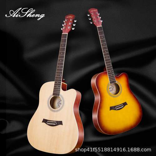 41寸云杉面单吉他厂家源头guitar单板41寸云杉单板练习琴