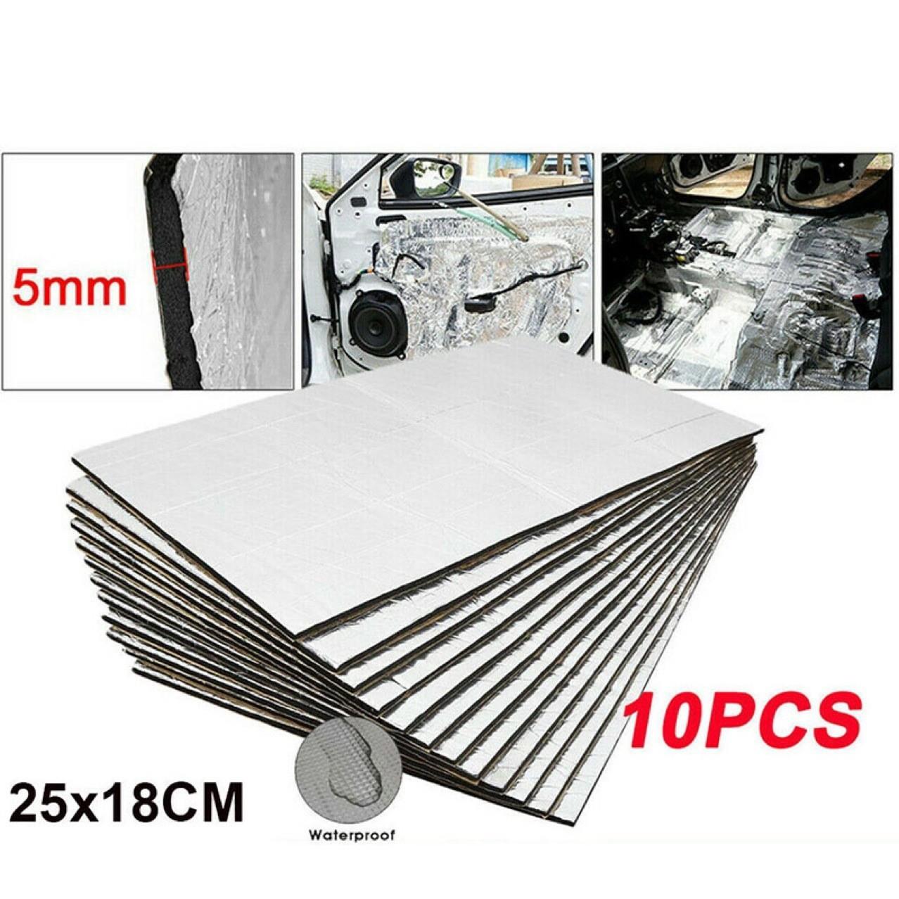 汽车隔热隔音绝缘垫5mm 10mm厚铝箔隔热棉车门引擎盖跨境供应款