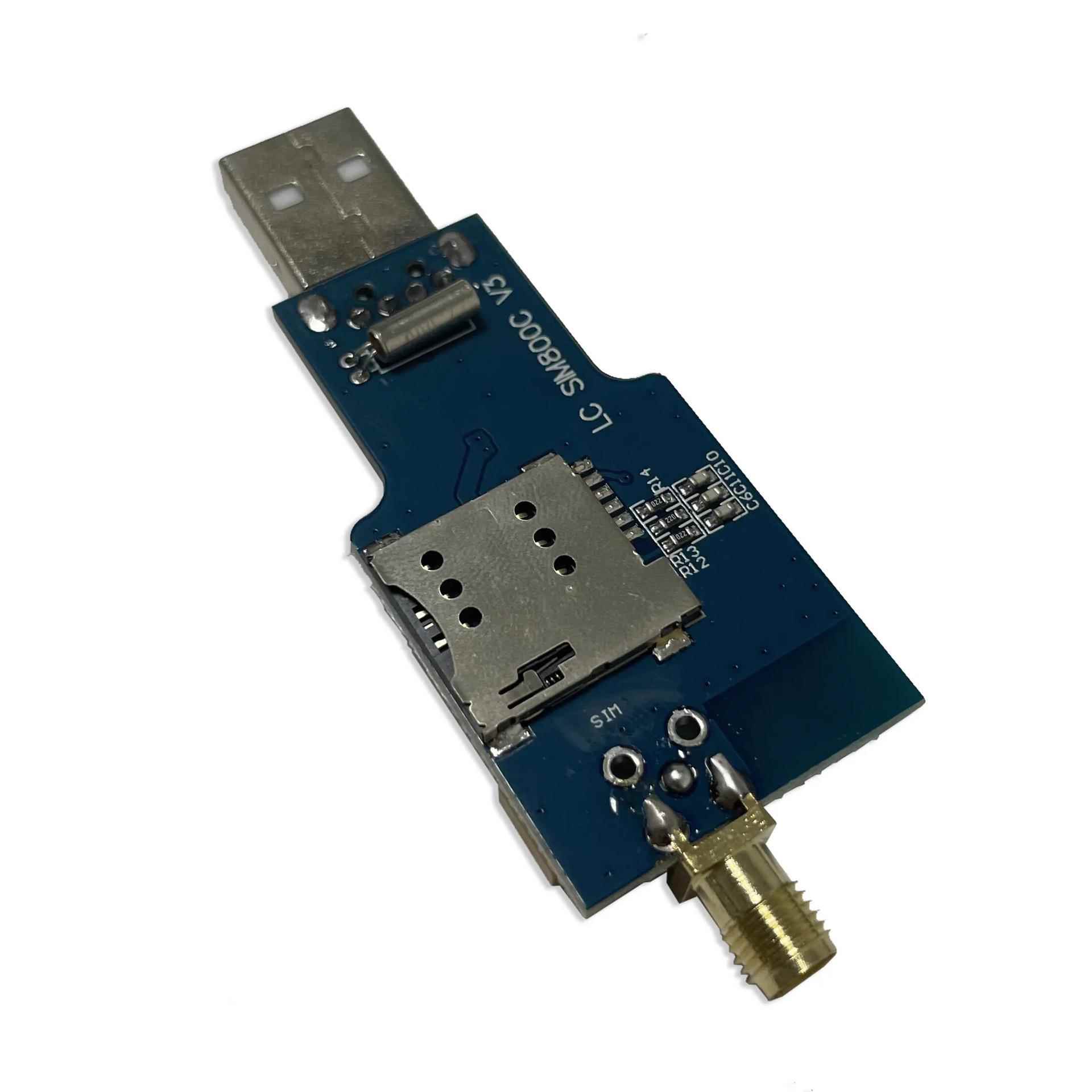 USB转GSM 串口GPRS SIM800C 模块 带蓝牙 电脑控制打电话短信收发