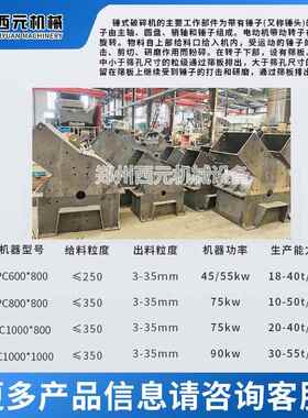 移动锤式破碎制机砂建筑垃混凝土砖头BQF石头石机圾灰石煤块矿山