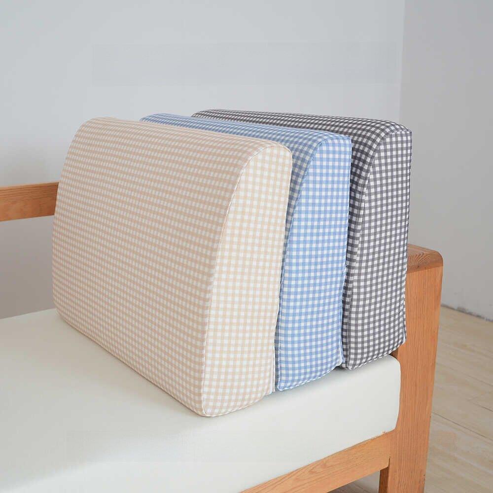 定做田园风格实木布艺新中式沙发靠背榻榻米飘窗高弹力硬海绵腰靠