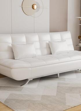 优油皮多功能沙床A802双人皮艺发折蜡叠沙发两用质卧室客厅公寓午