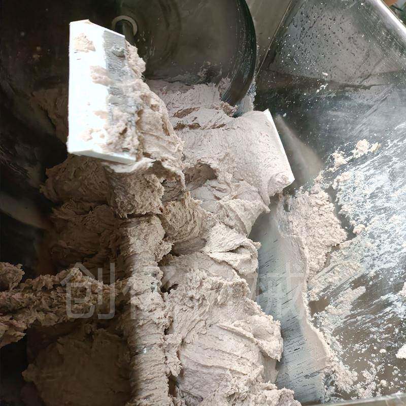 横轴卧式搅拌锅 淀粉蒸汽搅拌机 800升蒸汽加热真空卧式搅拌机器