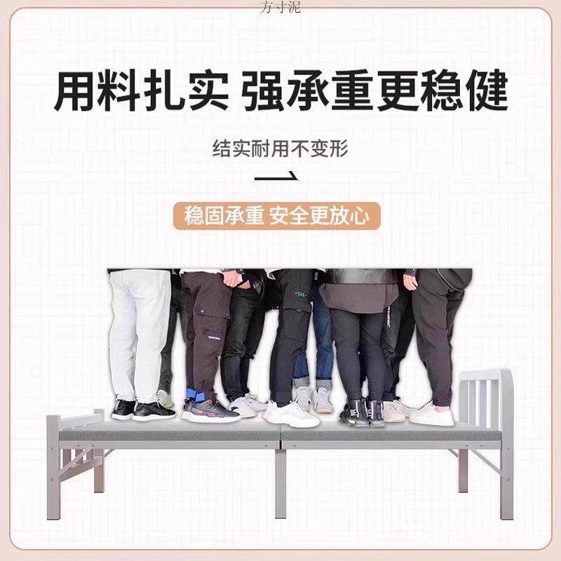 FYY折床单人床家用午休小成人床简易出租屋1米叠2便携双人床板硬