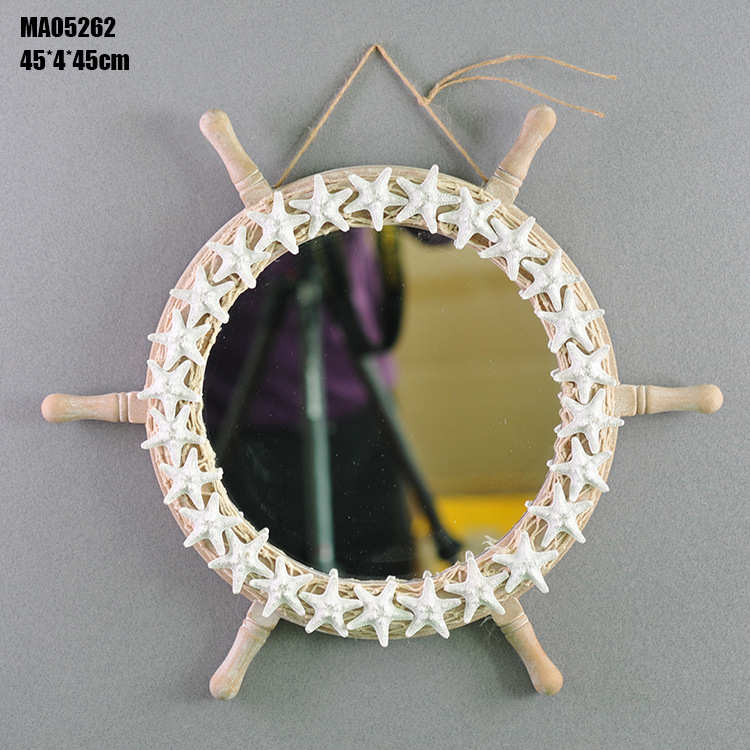 舵镜 地中海舵手镜子 船舵留言板 轮舵黑板儿童创意家居MA17006-7