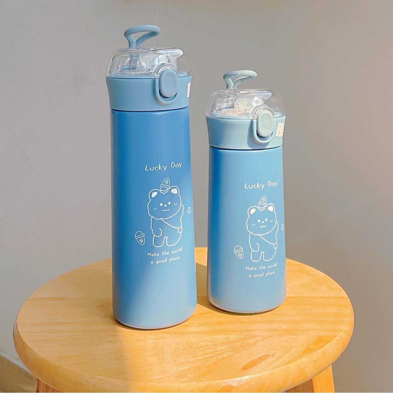 保温杯男女生弹跳吸管颜值保温杯