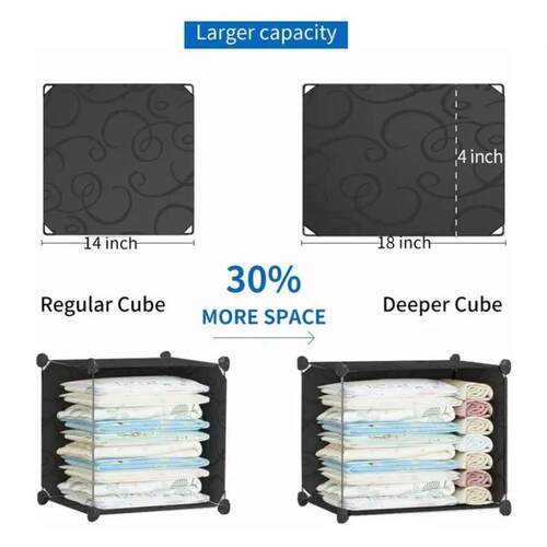 家用塑胶拼接柜组装ZGE折叠衣租房收纳柜子可洗组合衣橱水防潮出