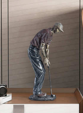 高尔树脂动人直供装饰办公室客厅工艺品厂夫运电视柜货摆件批发