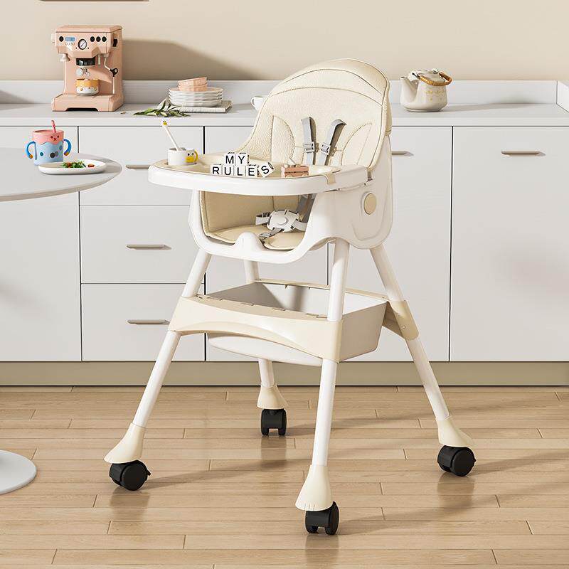 宝宝餐椅婴儿家用餐桌儿童吃饭专用椅子可坐躺折叠便携座椅可躺