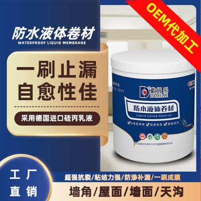 戴姆乐屋面防水涂料楼顶窗台堵漏王补漏剂聚氨酯楼顶房顶防水涂料
