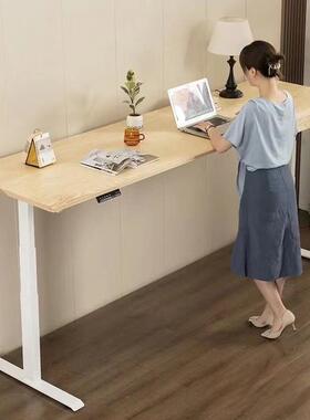 亚北美白蜡木板克发力餐桌实木电动bl-02升降桌原木风沙整桌件家