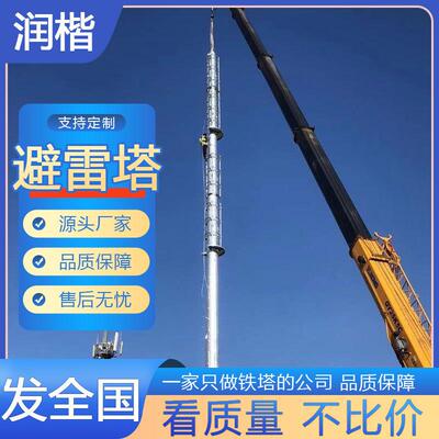 厂家供应高层建筑避雷雷塔咨询客服 钢避雷避塔避针雷塔 钢角结构