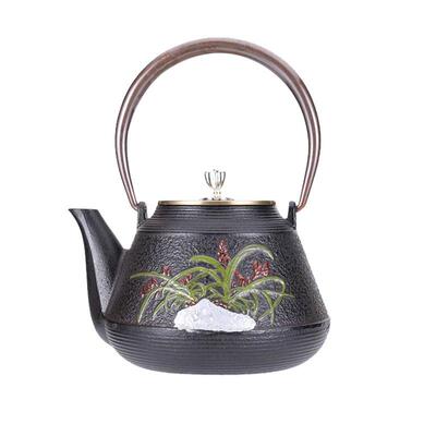 铸铁壶知竹日本南部纯手工铸铁壶无涂层生铁壶厂家直销