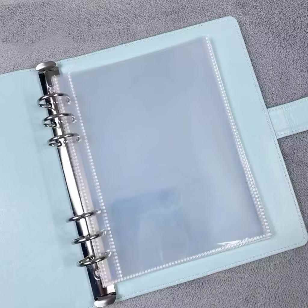 加厚通用A5透明1格7寸PP内页笔记本卡册活页替换高清小卡收纳内芯