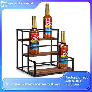桌面酒架鸡尾酒置物架红酒架葡萄酒展示架咖啡吧瓶收纳架调料架子