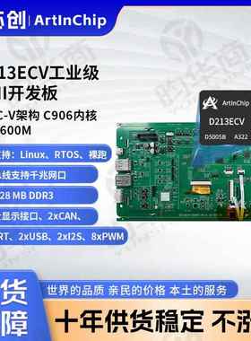 匠芯创ArtInChip工业级HMI开发板支持linux系统和RTOS系统D213ECV