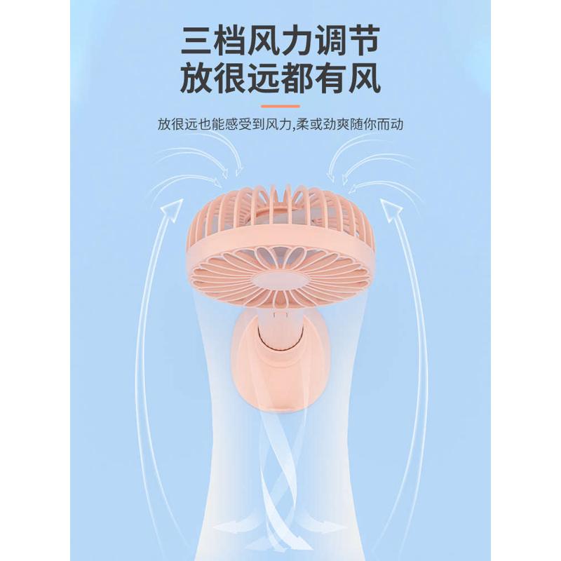 手持小风扇便携式随身迷你小型充电静音办公室桌上usb电风扇学生