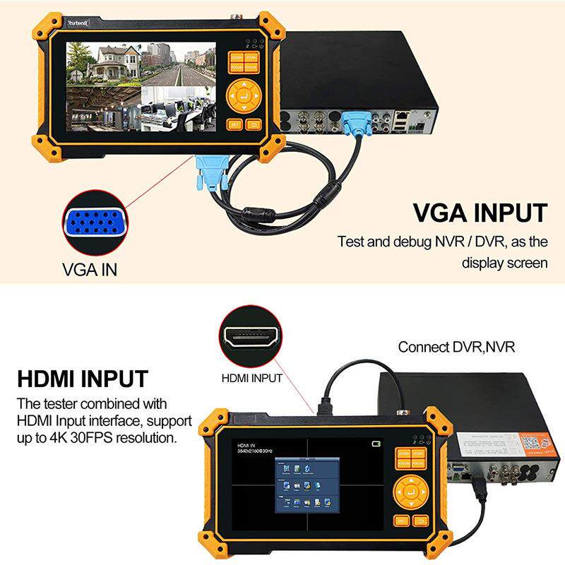 5寸工程宝 HD-3100同轴模拟高清视频监控仪 HDMI VGA输入
