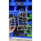 角铝材断桥展示件卡扣角角配件塑胶连接件样角扣样胶样门样门窗