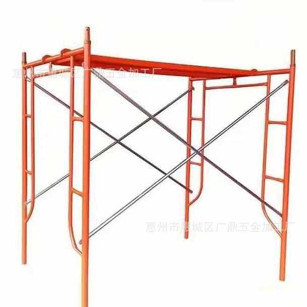 梯加固架架移动脚手架杠脚手架型镀锌重型门式建筑装修四脚手架