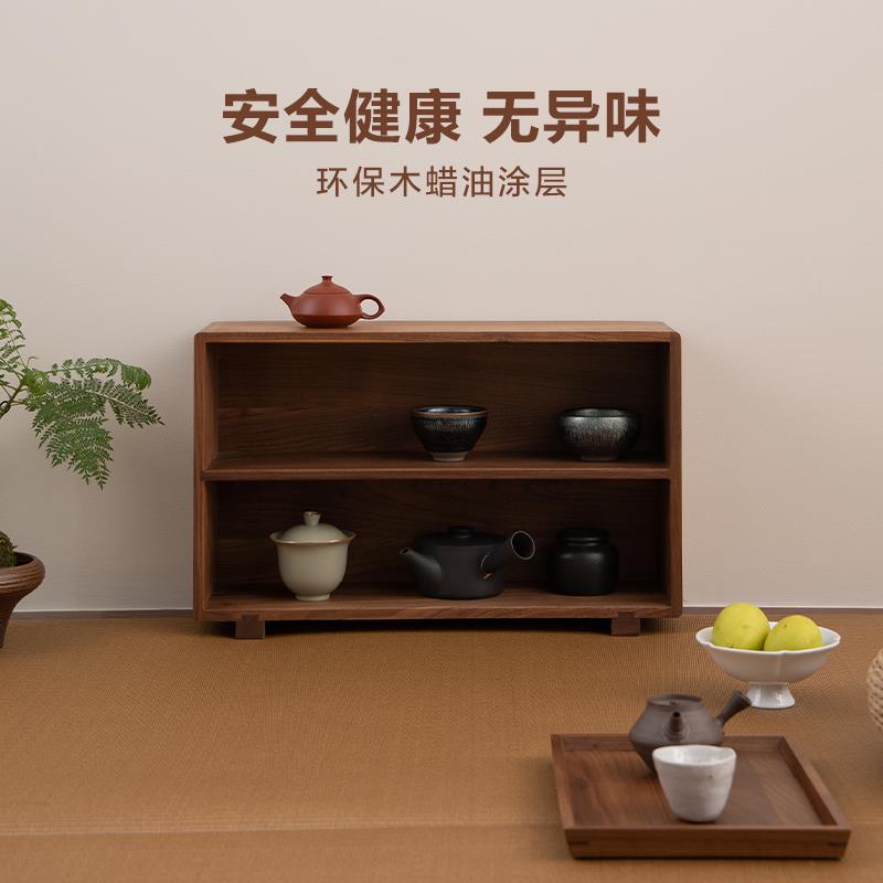 A10L者纳里日式餐边柜储物柜实木厨房柜子桌面柜茶具杯子收纳柜置