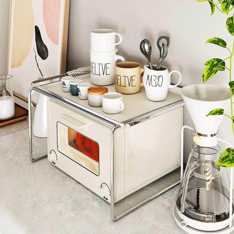 微波炉架子置物架台面烤箱双层多功能桌面厨房收纳家用橱柜ins风,厨房/烹饪用具,厨房抽屉置物架,淘宝优惠券,粉丝福利购,淘宝优惠卷