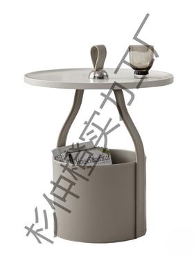 意式极简约设师马鞍32731皮储计物几水桶沙发小边几家用厅商场角