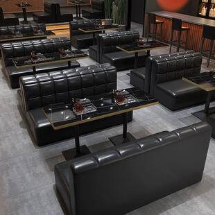 覆古酒吧音乐清吧西餐咖啡厅桌椅组合烧烤火锅奶茶店酒馆卡座沙发