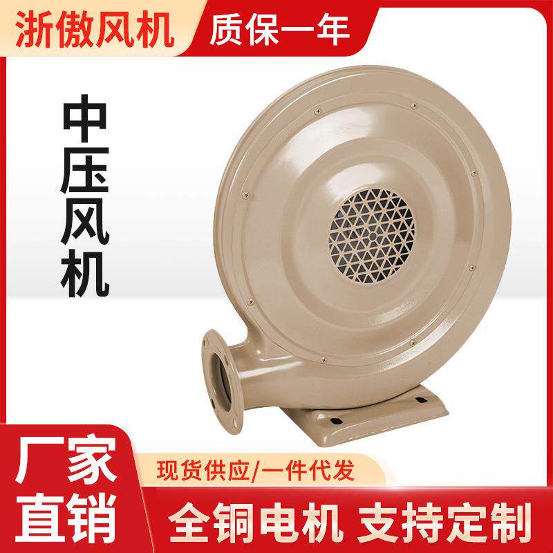 中压风机220V强力吸尘木工吸抽尘气烟激光雕刻机离心式鼓风机380V