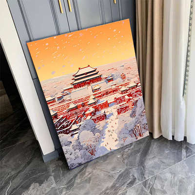 冬日故宫雪景拼图1000片500片300片成人版治愈系中国风装饰挂墙画