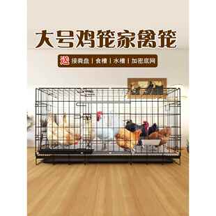 鸡笼子家用大号特大自家养鸡笼自动清粪大型加密养殖笼鸭笼铁丝网