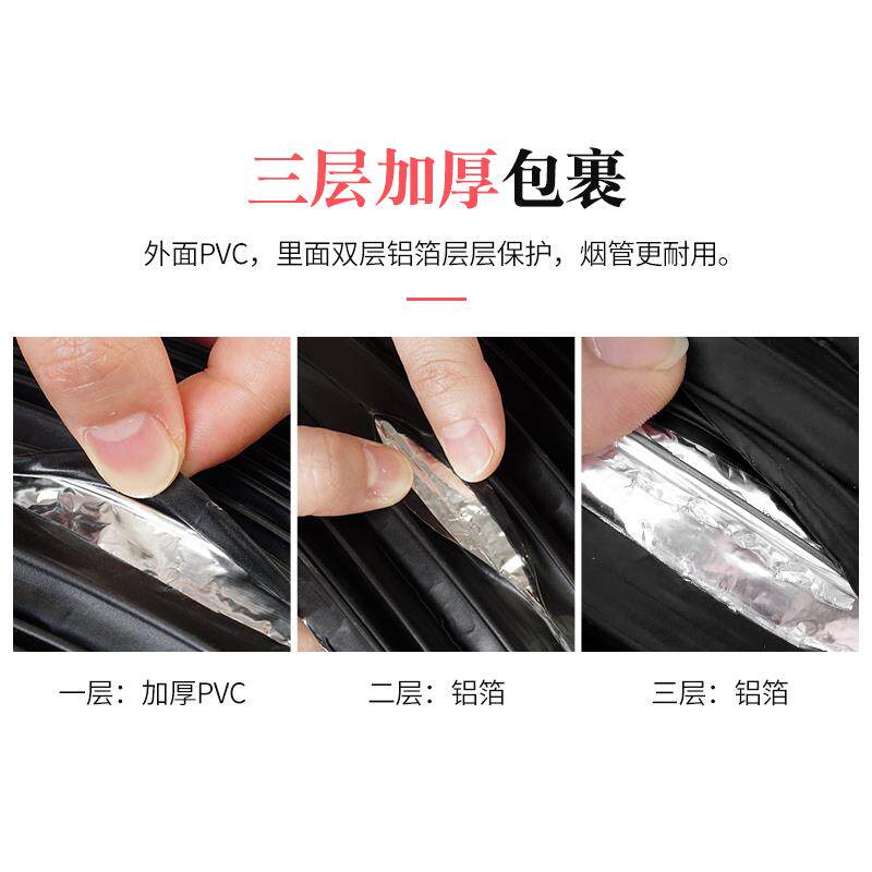 吸抽油烟机排烟管PVC铝箔管道厨房商用风机排风管排气管配件大全