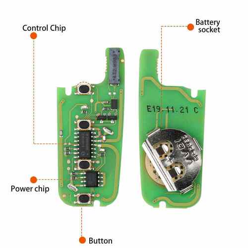 XHORSE XEFO01EN Super Remote Key Ford Style Flip 4 Buttons