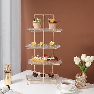 家用下层午茶蛋糕架多示高颜值甜品茶台展架NHTC2340婚庆酒店歇摆