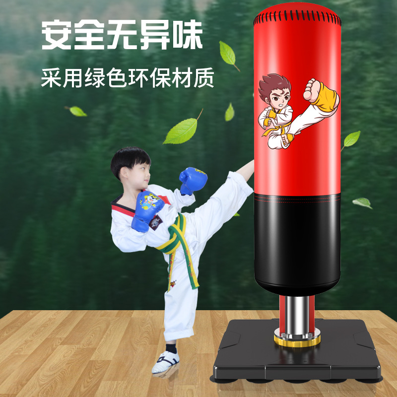 dPd儿童拳击沙袋家用健身器材散打跆拳道训练成人不倒翁立式沙包