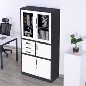 钢制办公888拆装 套色文件更铁衣柜柜员工柜资柜皮档案柜储料物柜