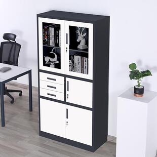 钢制办公888拆装 套色文件更铁衣柜柜员工柜资柜皮档案柜储料物柜