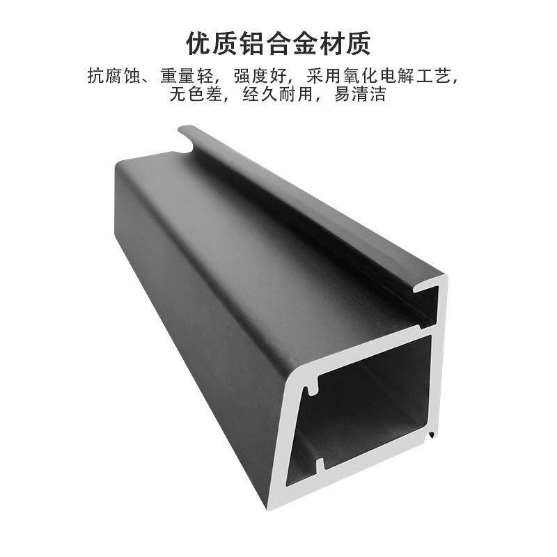直销橱柜重型天地铰链铝框门铝合金边框玻璃柜门酒柜铝型材玻璃门