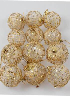 6PCS 6CM Christmas Decoration Christmas Tree Golden
