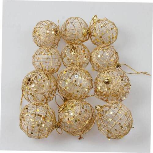 6PCS 6CM Christmas Decoration Christmas Tree Golden