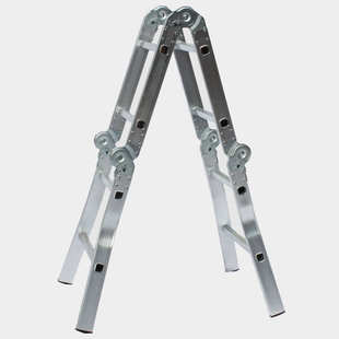 家用工程用梯 迈登 铝合金双侧梯 八字小关节梯 多功能折叠梯