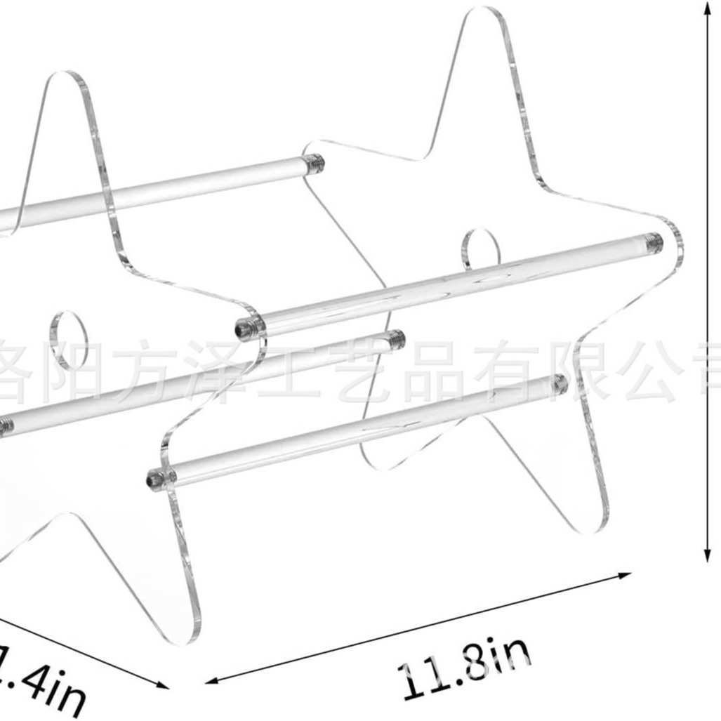 亚克力简约透明站立式展示架书本册子文件CD黑胶唱片陈列架可拆卸
