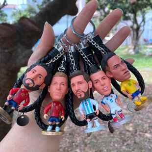 足球球星小贝公仔模型 范迪克梅西内马尔C罗格列兹曼人偶挂件饰扣