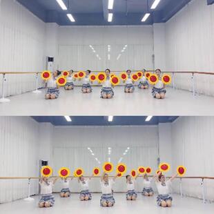 红红的太阳舞蹈服少儿童六一演出服小美满学院风百褶裙jk制服格裙