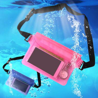 Mobile phone waterproof bag waist bag beach swimming防水袋