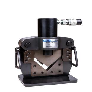 75专业切铁塔桥梁角钢切割75x75x8mm KORT液压角钢切断机CAC