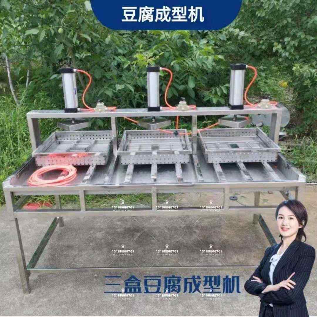 浙江家豆腐成型机压豆腐NCT机品不锈钢压榨气动榨压机豆制设备厂